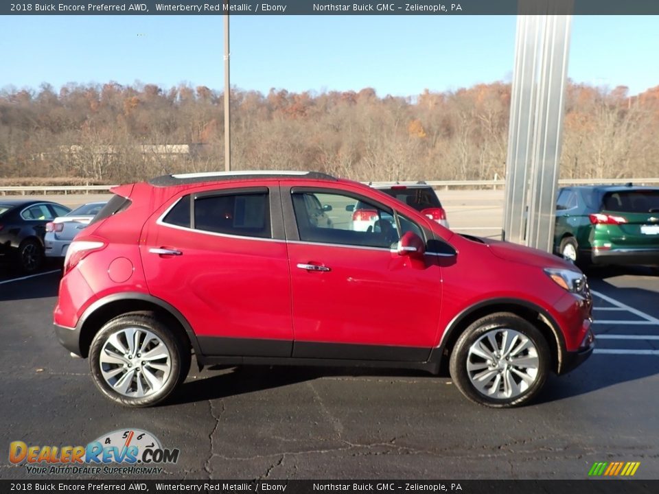 2018 Buick Encore Preferred AWD Winterberry Red Metallic / Ebony Photo #5