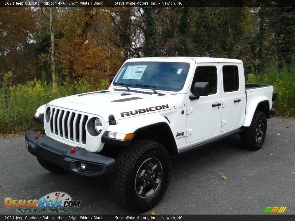 2021 Jeep Gladiator Rubicon 4x4 Bright White / Black Photo #2