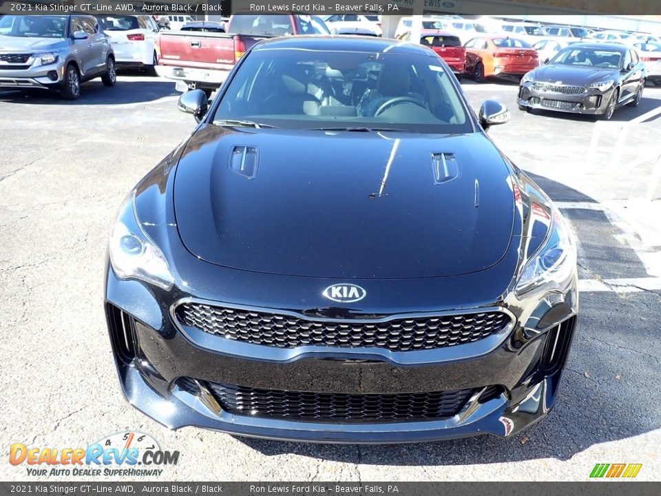 2021 Kia Stinger GT-Line AWD Aurora Black / Black Photo #4