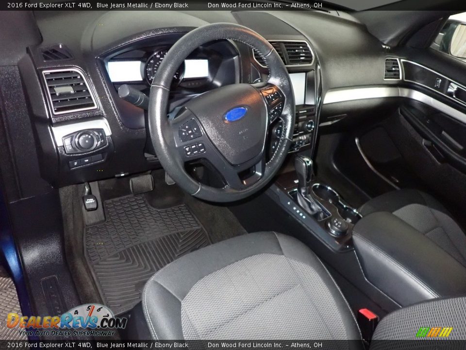 2016 Ford Explorer XLT 4WD Blue Jeans Metallic / Ebony Black Photo #20