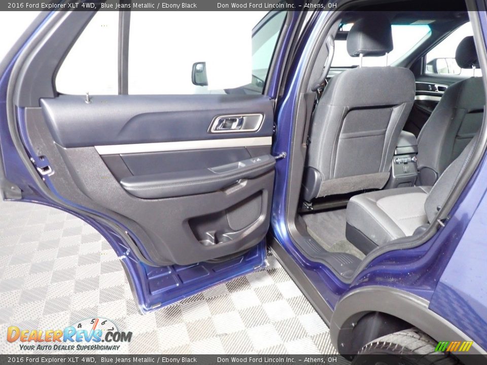 2016 Ford Explorer XLT 4WD Blue Jeans Metallic / Ebony Black Photo #22