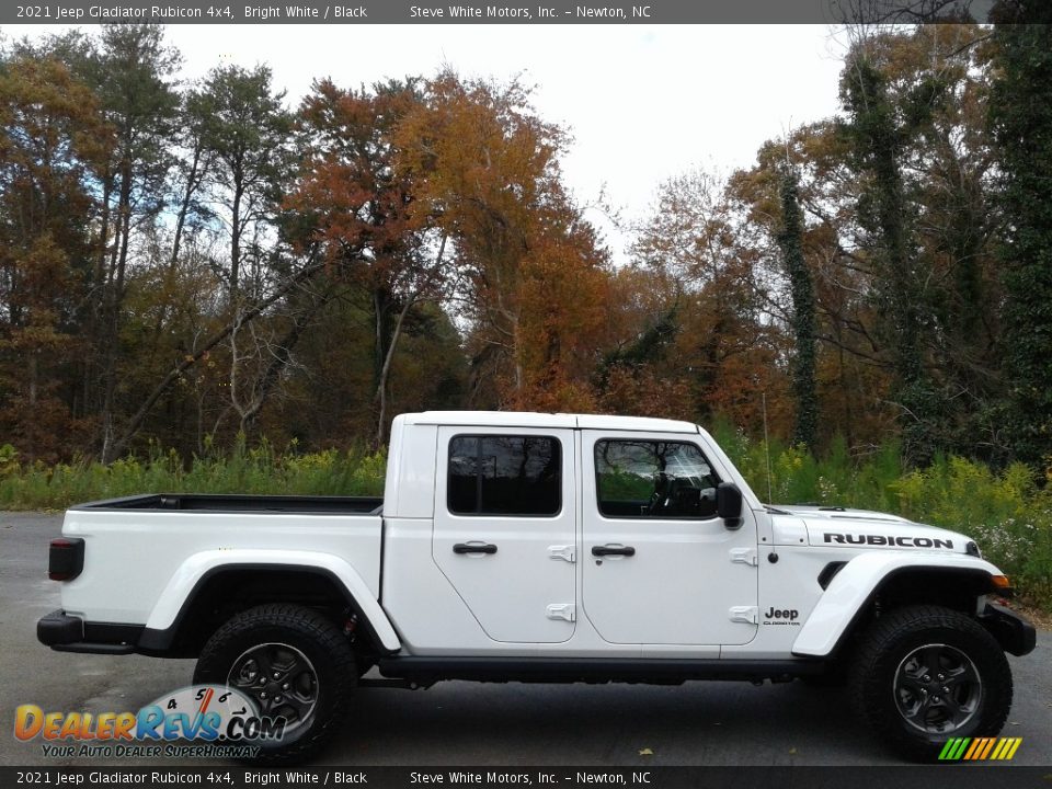 Bright White 2021 Jeep Gladiator Rubicon 4x4 Photo #5