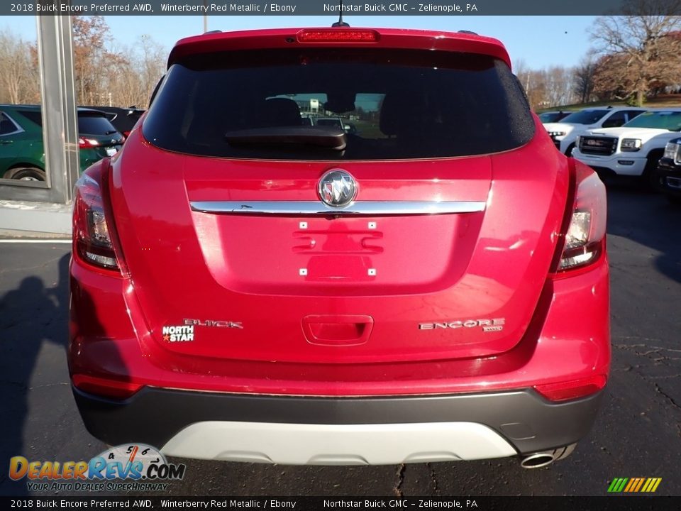 2018 Buick Encore Preferred AWD Winterberry Red Metallic / Ebony Photo #10