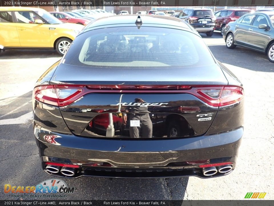 2021 Kia Stinger GT-Line AWD Aurora Black / Black Photo #7