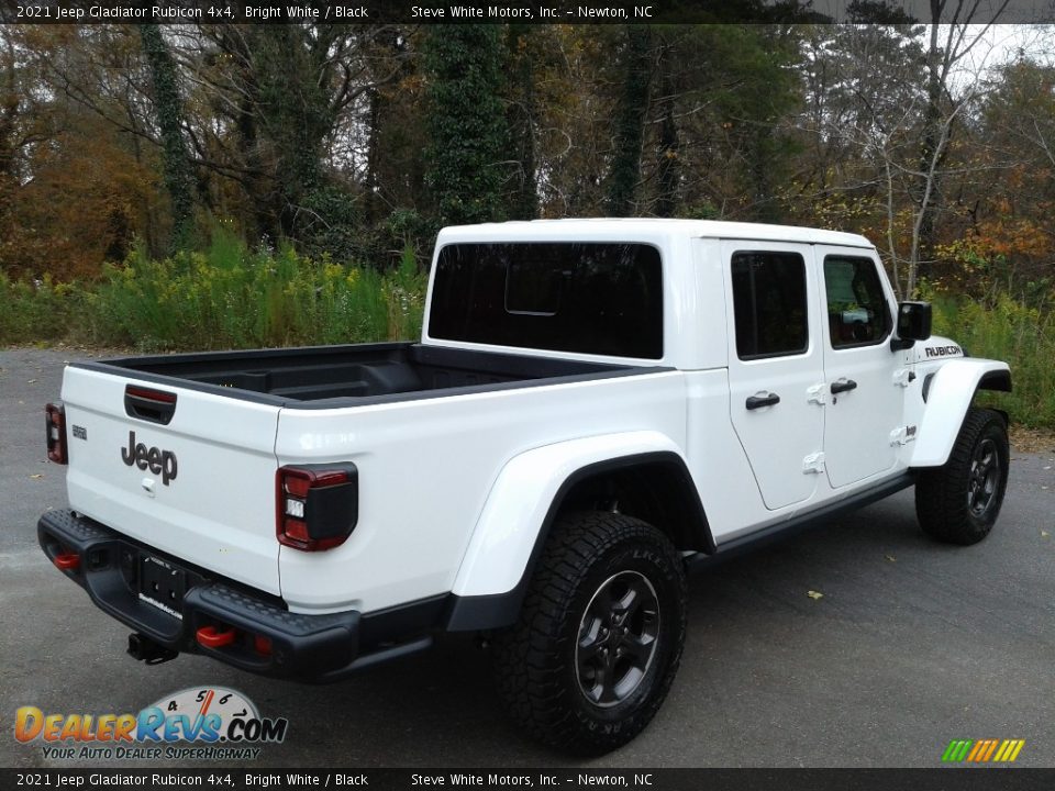 2021 Jeep Gladiator Rubicon 4x4 Bright White / Black Photo #6