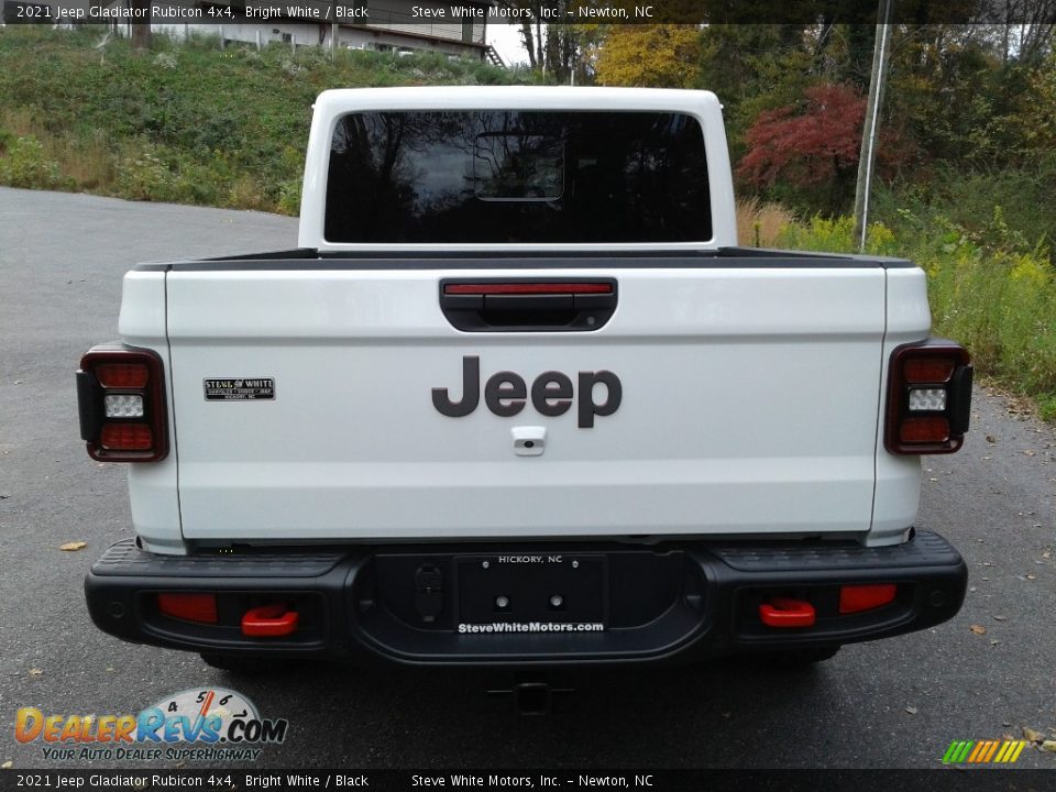 2021 Jeep Gladiator Rubicon 4x4 Bright White / Black Photo #7