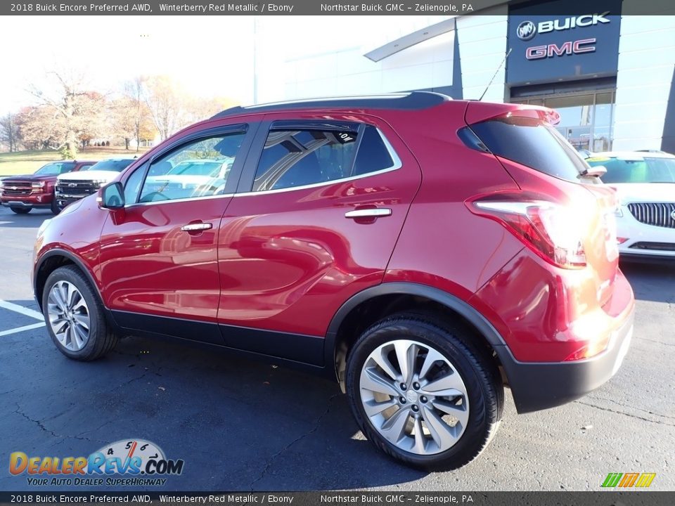 2018 Buick Encore Preferred AWD Winterberry Red Metallic / Ebony Photo #12