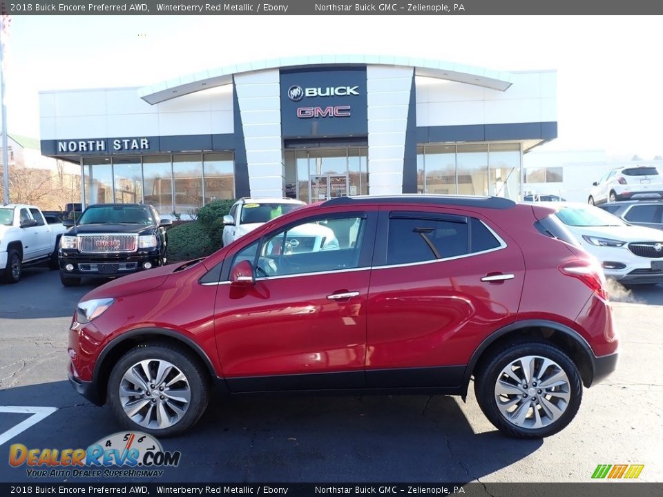 2018 Buick Encore Preferred AWD Winterberry Red Metallic / Ebony Photo #13