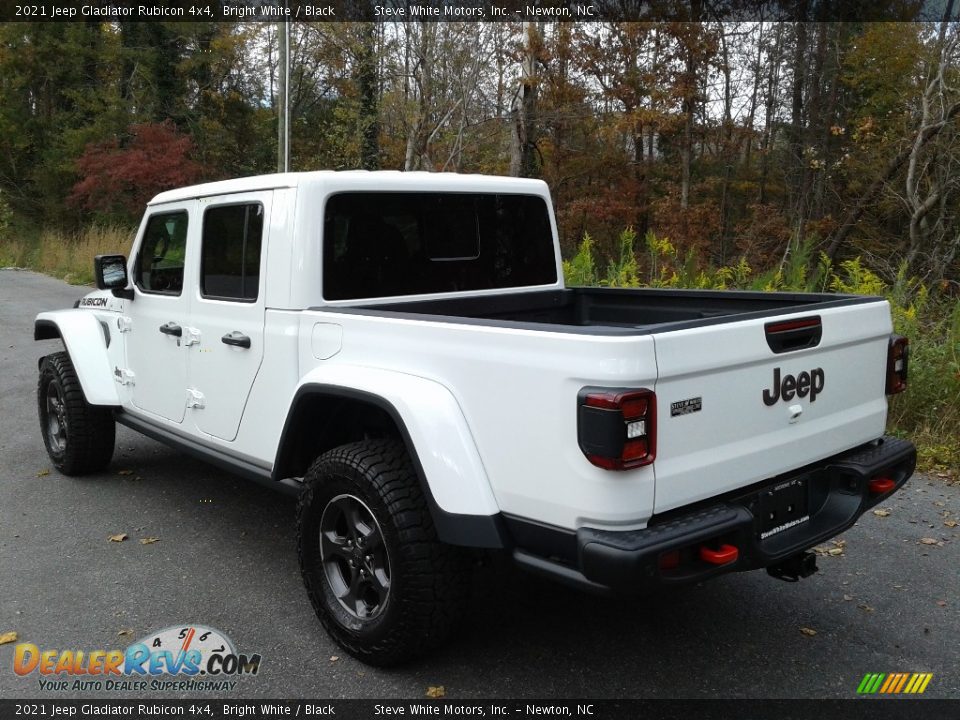 2021 Jeep Gladiator Rubicon 4x4 Bright White / Black Photo #9