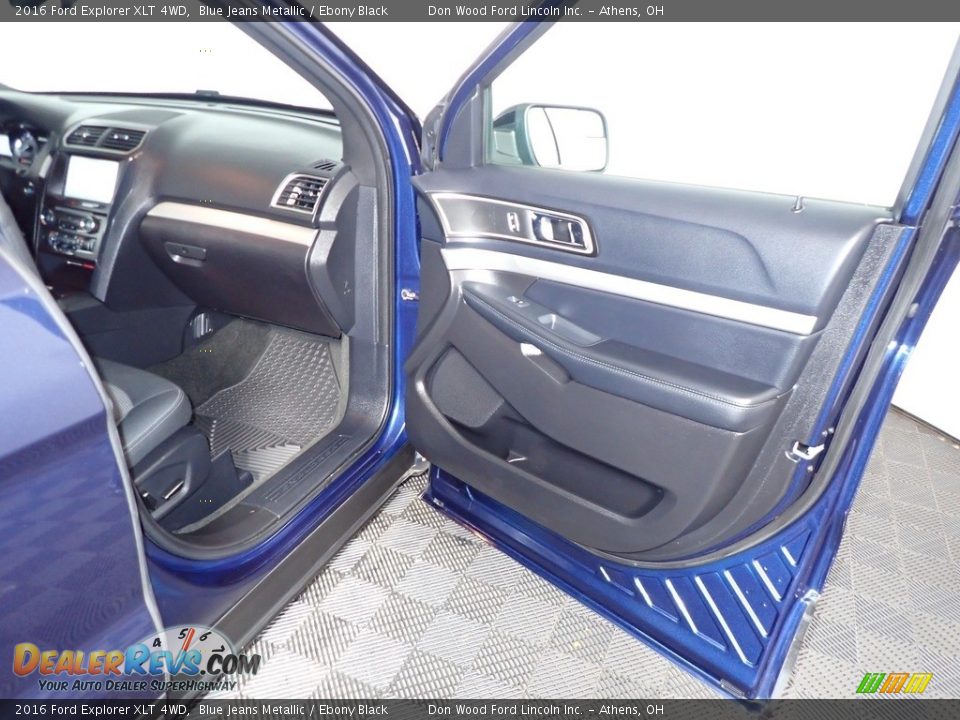 2016 Ford Explorer XLT 4WD Blue Jeans Metallic / Ebony Black Photo #26