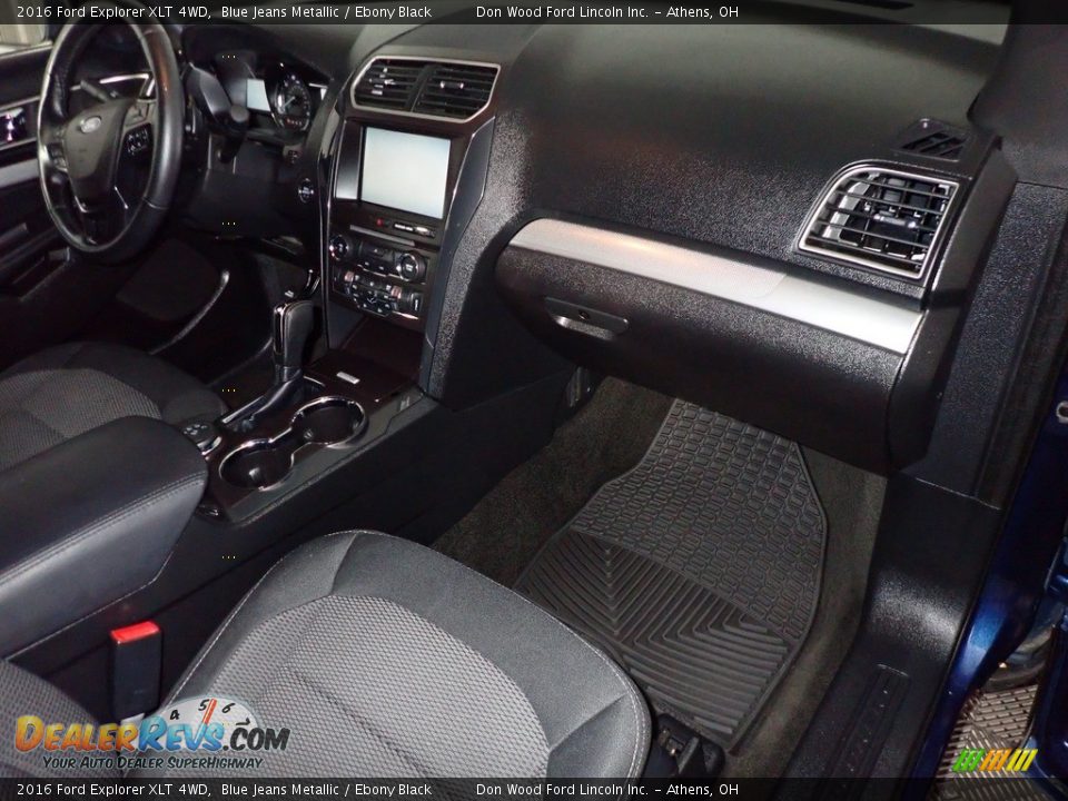 2016 Ford Explorer XLT 4WD Blue Jeans Metallic / Ebony Black Photo #28
