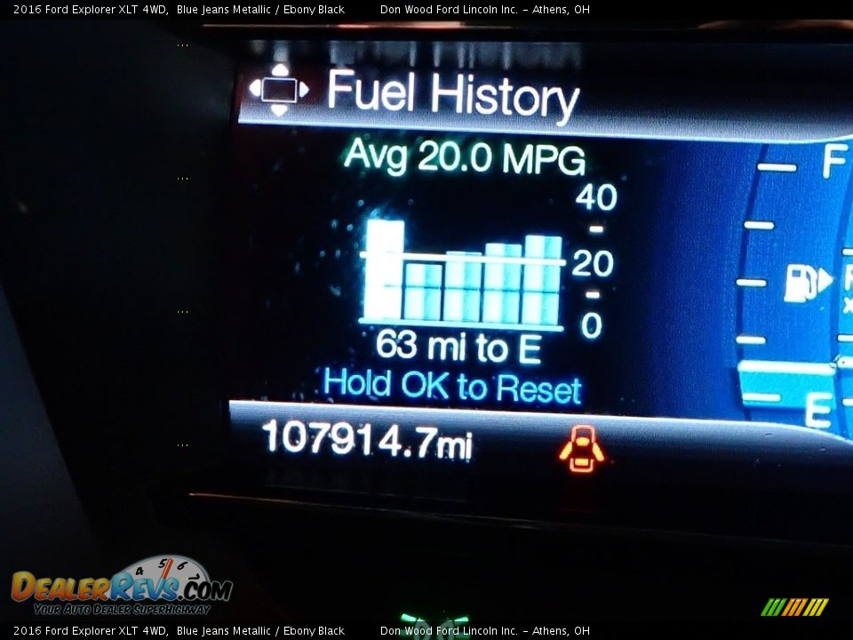 2016 Ford Explorer XLT 4WD Blue Jeans Metallic / Ebony Black Photo #30