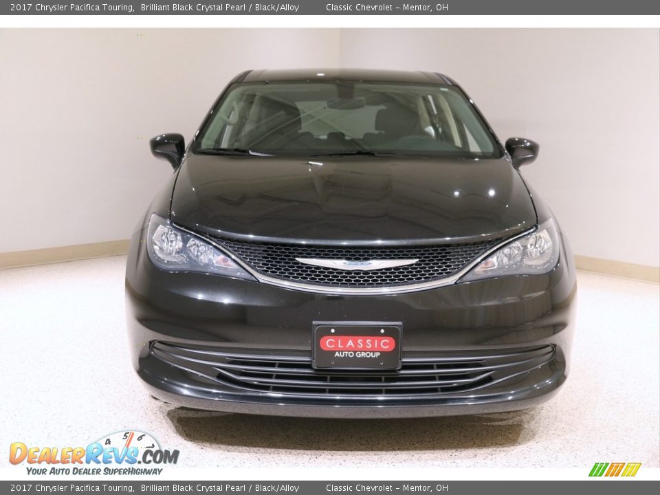 2017 Chrysler Pacifica Touring Brilliant Black Crystal Pearl / Black/Alloy Photo #2