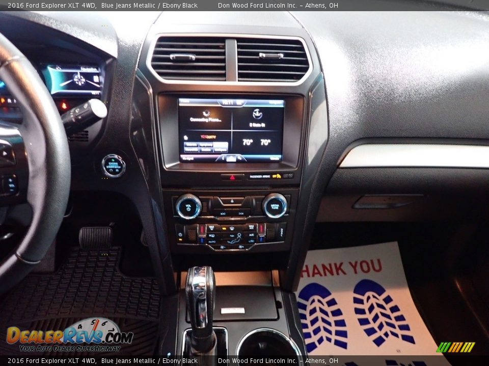 2016 Ford Explorer XLT 4WD Blue Jeans Metallic / Ebony Black Photo #32