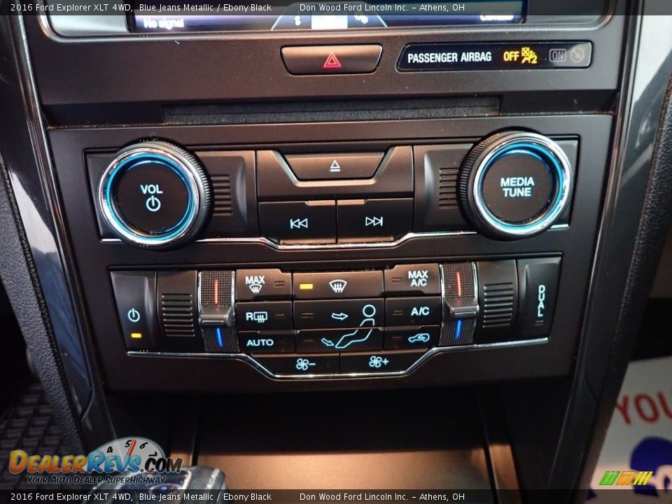 2016 Ford Explorer XLT 4WD Blue Jeans Metallic / Ebony Black Photo #33