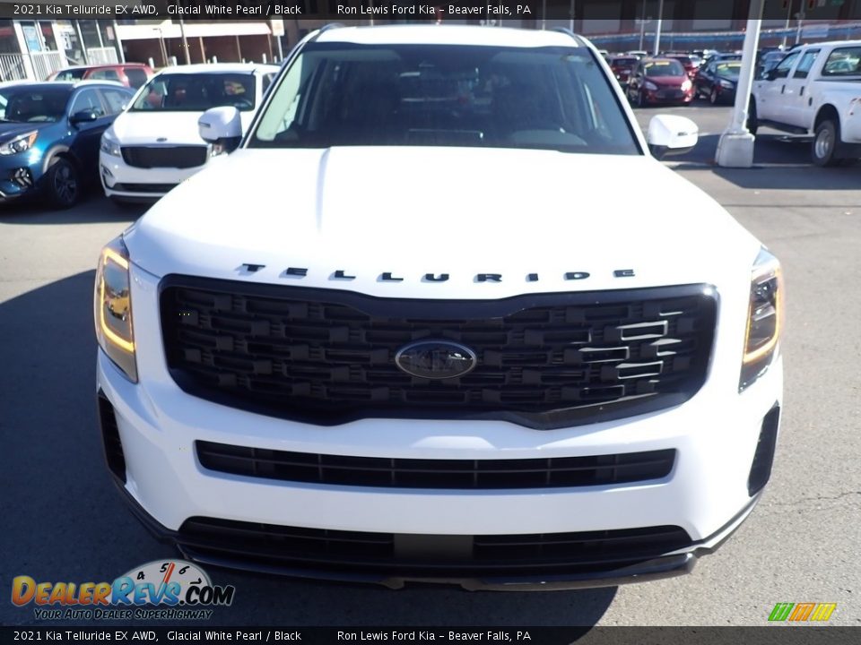 2021 Kia Telluride EX AWD Glacial White Pearl / Black Photo #4