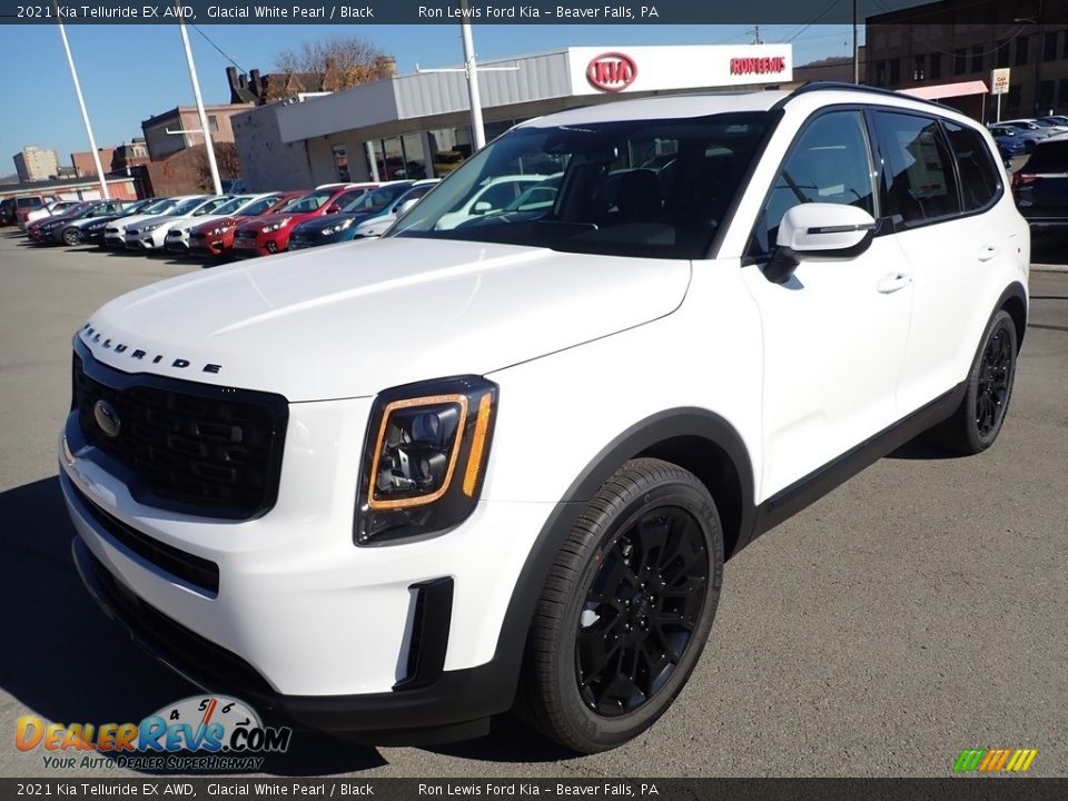 2021 Kia Telluride EX AWD Glacial White Pearl / Black Photo #5