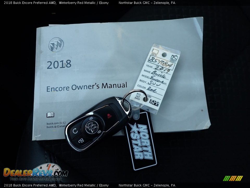 2018 Buick Encore Preferred AWD Winterberry Red Metallic / Ebony Photo #29