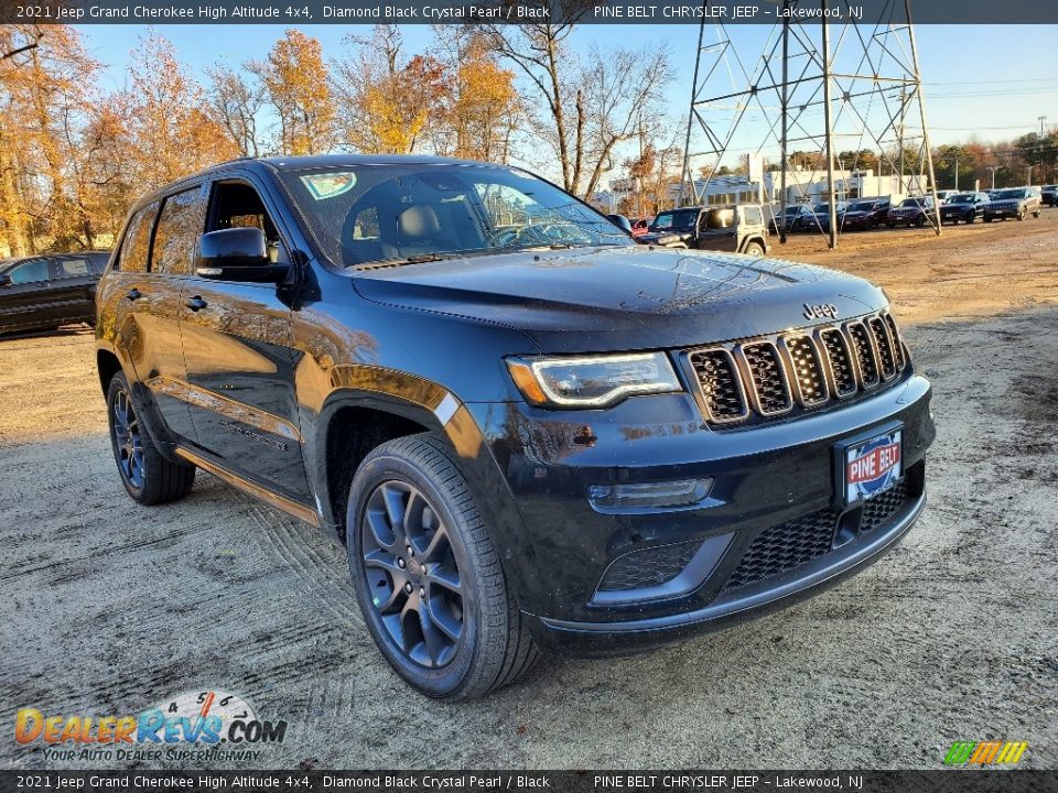 2021 Jeep Grand Cherokee High Altitude 4x4 Diamond Black Crystal Pearl / Black Photo #1