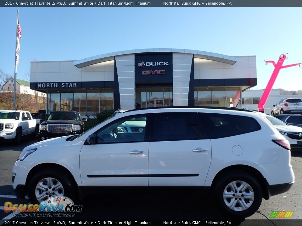 2017 Chevrolet Traverse LS AWD Summit White / Dark Titanium/Light Titanium Photo #1