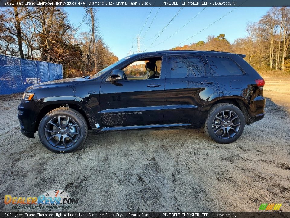 2021 Jeep Grand Cherokee High Altitude 4x4 Diamond Black Crystal Pearl / Black Photo #4