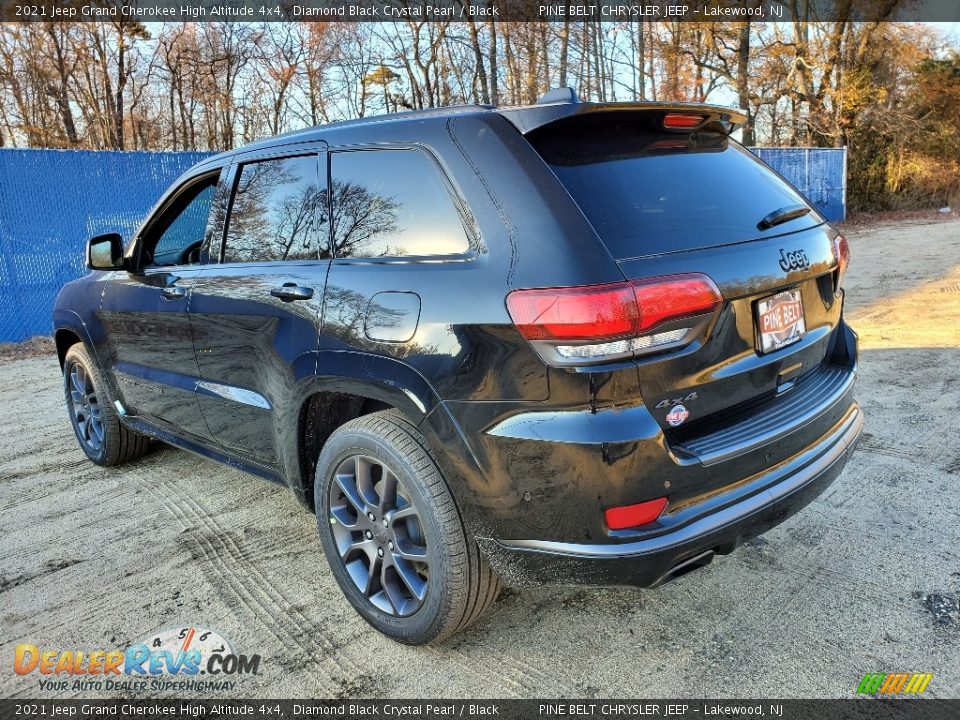 2021 Jeep Grand Cherokee High Altitude 4x4 Diamond Black Crystal Pearl / Black Photo #6