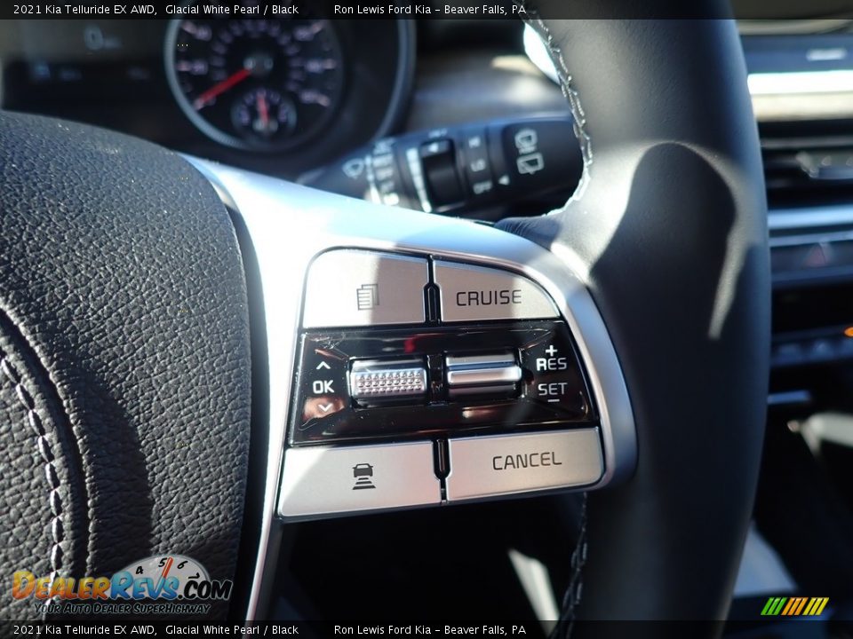 2021 Kia Telluride EX AWD Glacial White Pearl / Black Photo #17