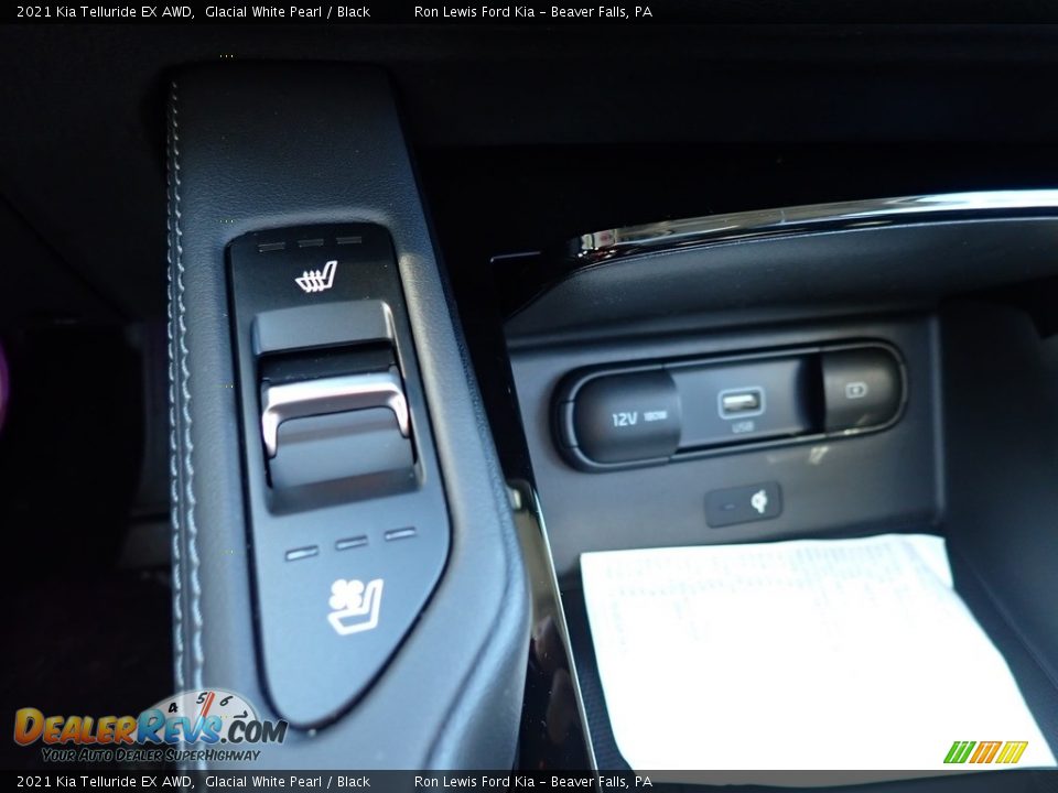2021 Kia Telluride EX AWD Glacial White Pearl / Black Photo #19
