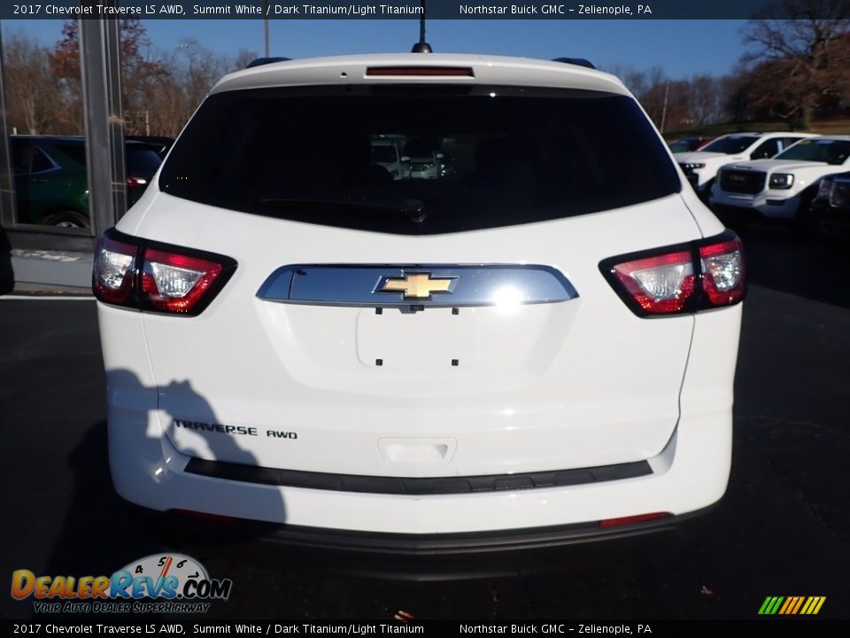 2017 Chevrolet Traverse LS AWD Summit White / Dark Titanium/Light Titanium Photo #10