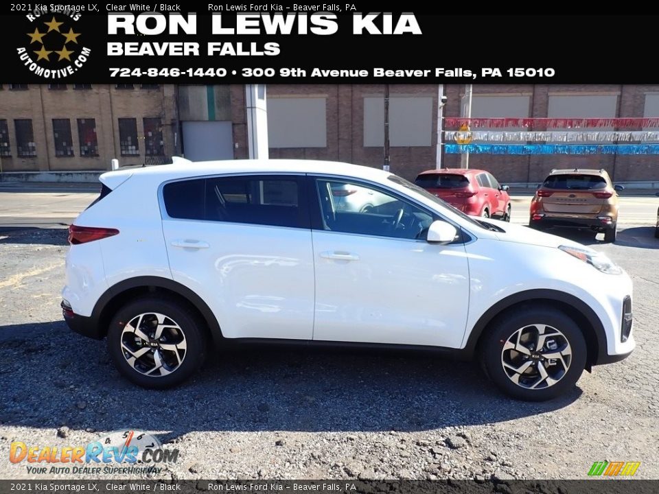 2021 Kia Sportage LX Clear White / Black Photo #1