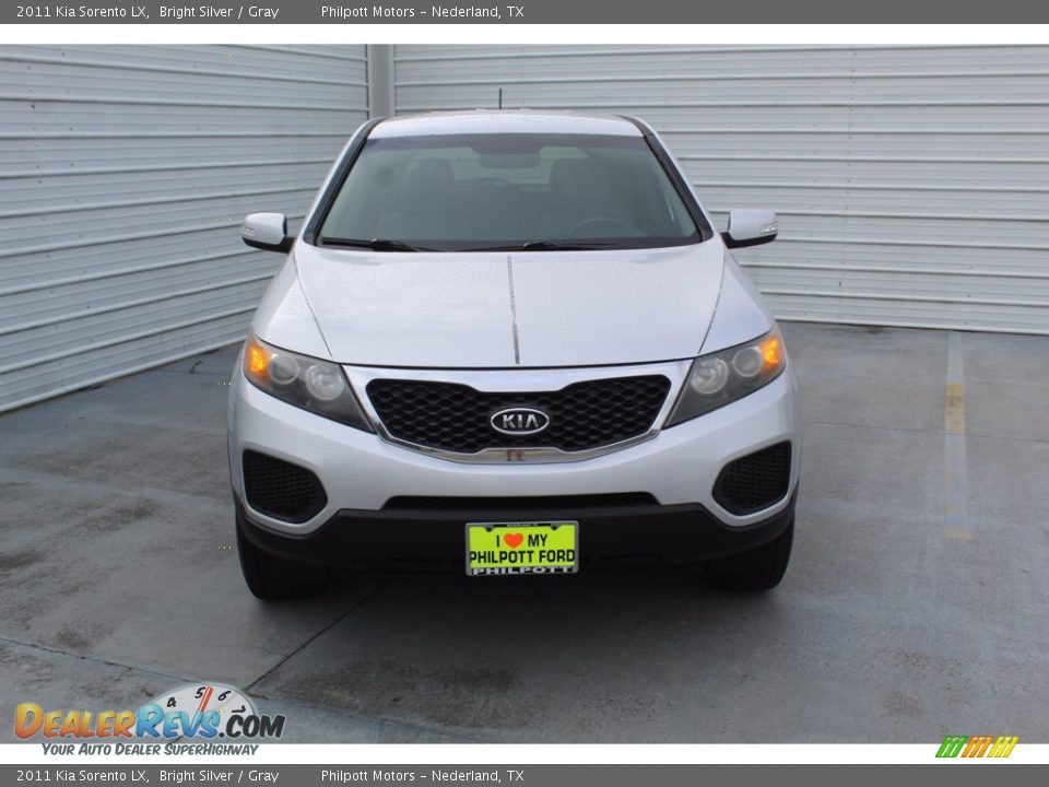 2011 Kia Sorento LX Bright Silver / Gray Photo #3