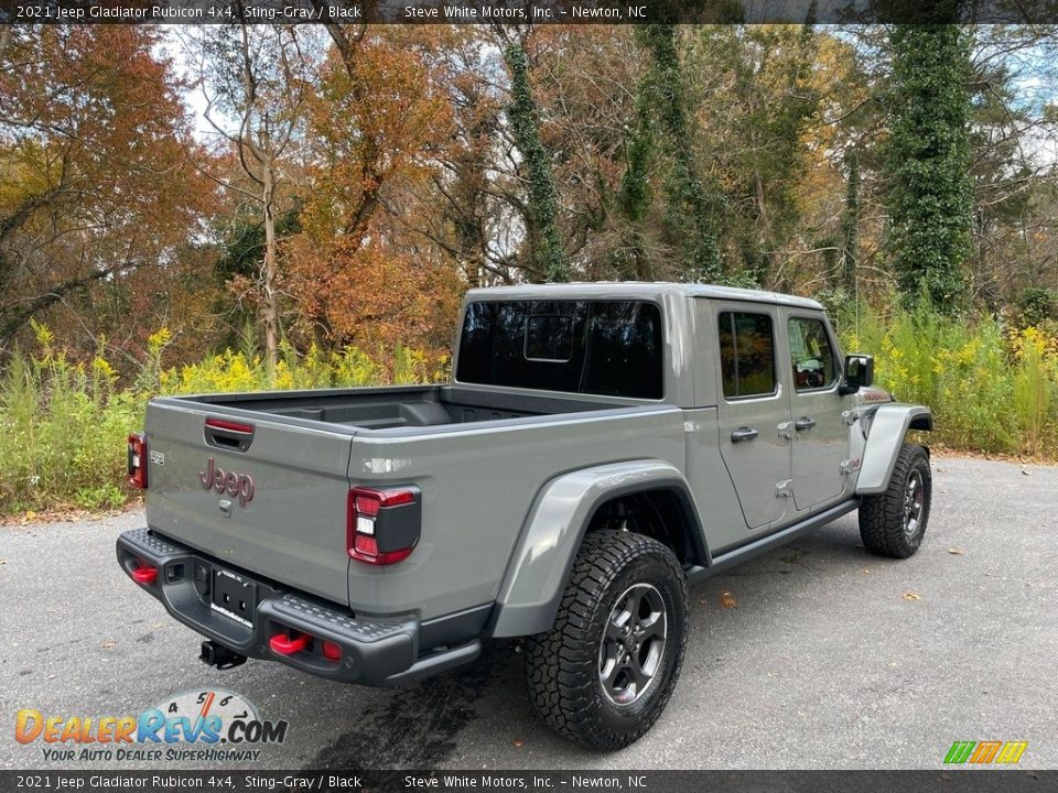 2021 Jeep Gladiator Rubicon 4x4 Sting-Gray / Black Photo #6