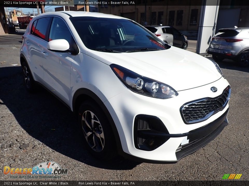 2021 Kia Sportage LX Clear White / Black Photo #3