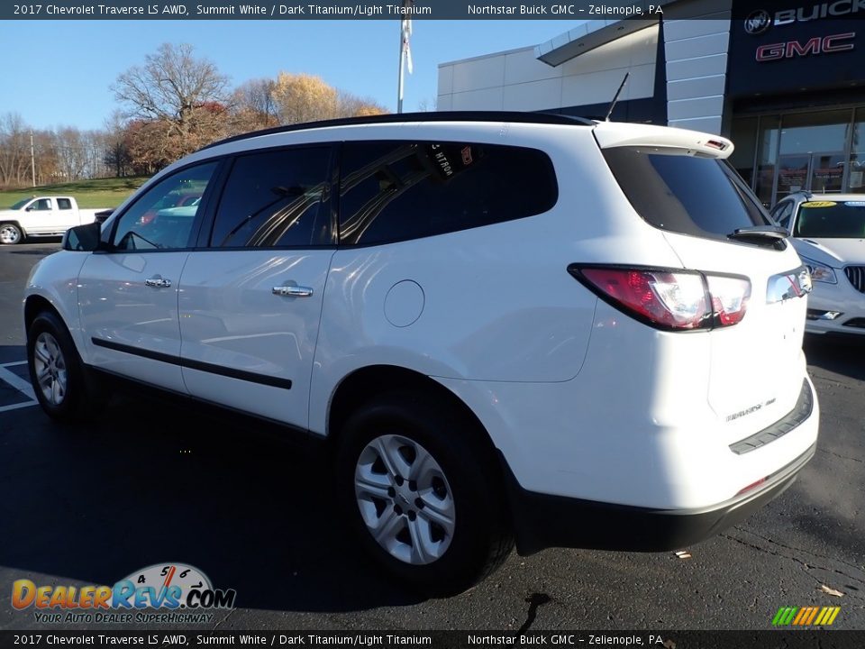 2017 Chevrolet Traverse LS AWD Summit White / Dark Titanium/Light Titanium Photo #12