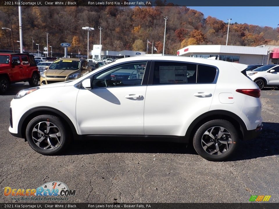 2021 Kia Sportage LX Clear White / Black Photo #6