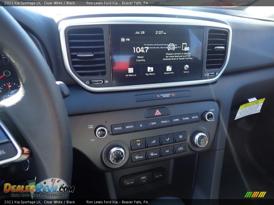 2021 Kia Sportage LX Clear White / Black Photo #16