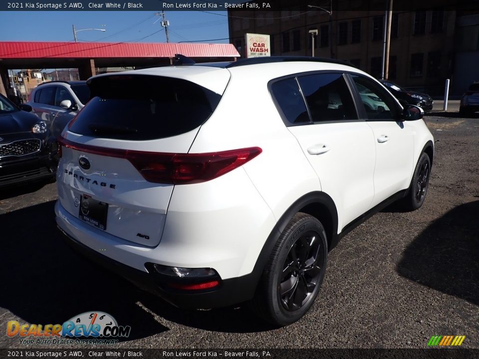 2021 Kia Sportage S AWD Clear White / Black Photo #2