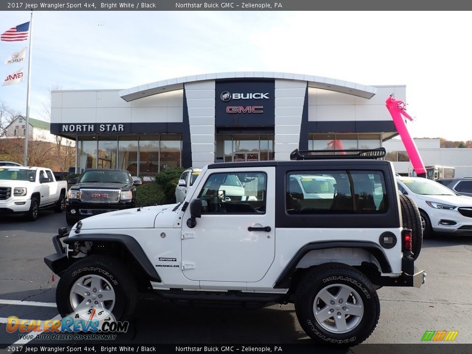 2017 Jeep Wrangler Sport 4x4 Bright White / Black Photo #1