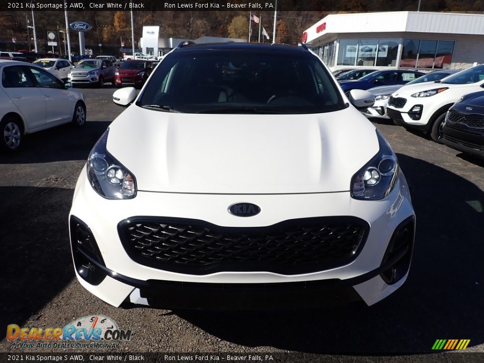 2021 Kia Sportage S AWD Clear White / Black Photo #4