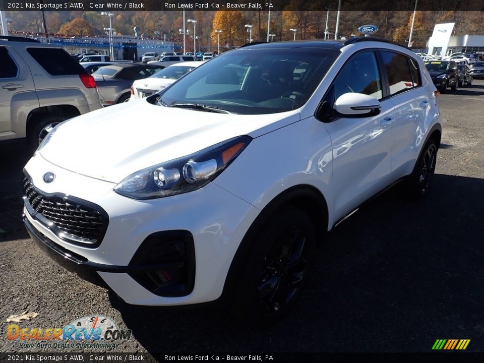 2021 Kia Sportage S AWD Clear White / Black Photo #5