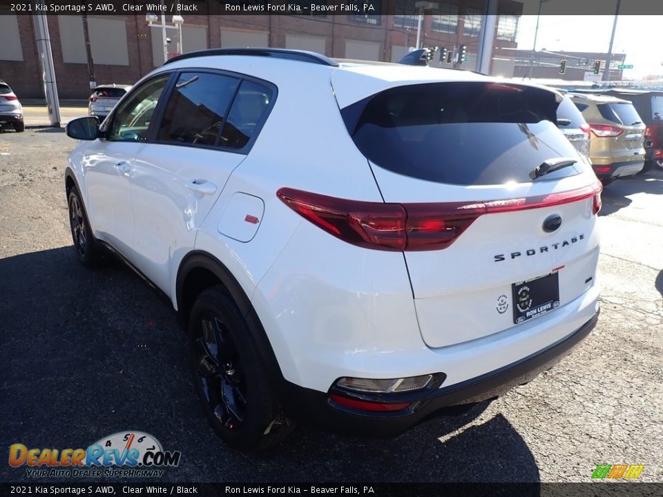 2021 Kia Sportage S AWD Clear White / Black Photo #6