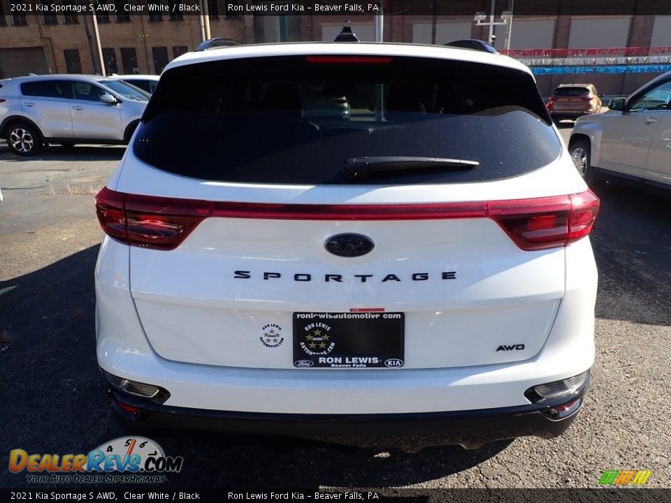 2021 Kia Sportage S AWD Clear White / Black Photo #7