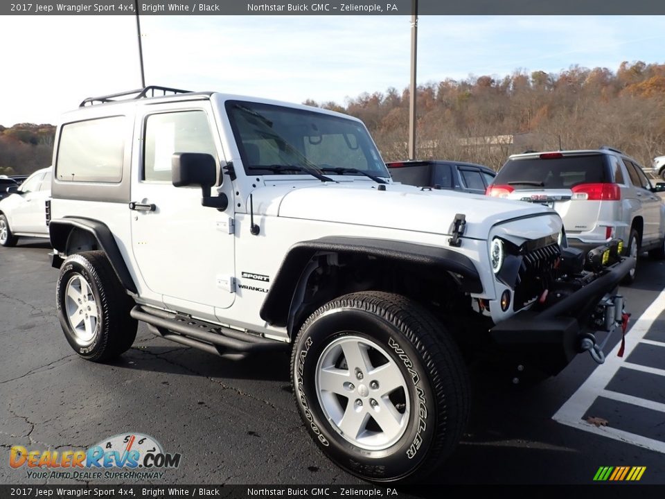 2017 Jeep Wrangler Sport 4x4 Bright White / Black Photo #6