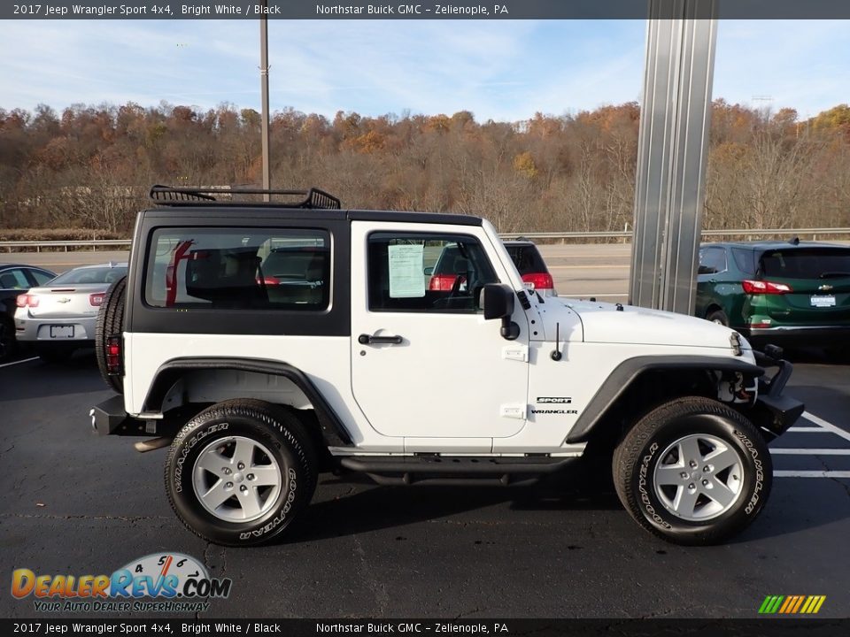 2017 Jeep Wrangler Sport 4x4 Bright White / Black Photo #7