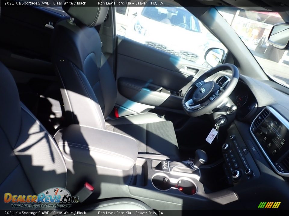2021 Kia Sportage S AWD Clear White / Black Photo #10