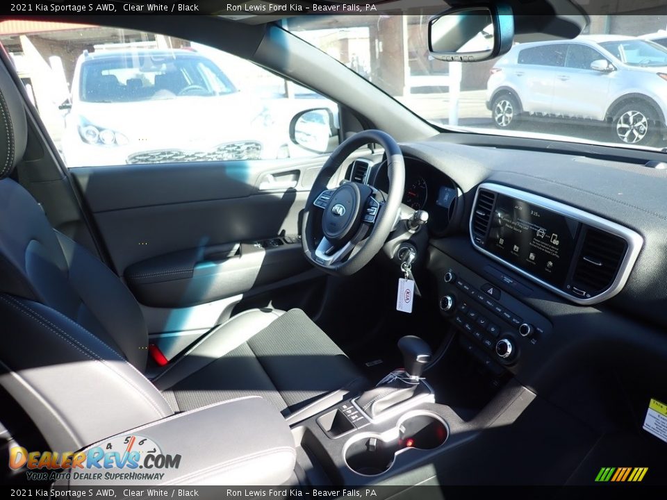 2021 Kia Sportage S AWD Clear White / Black Photo #11