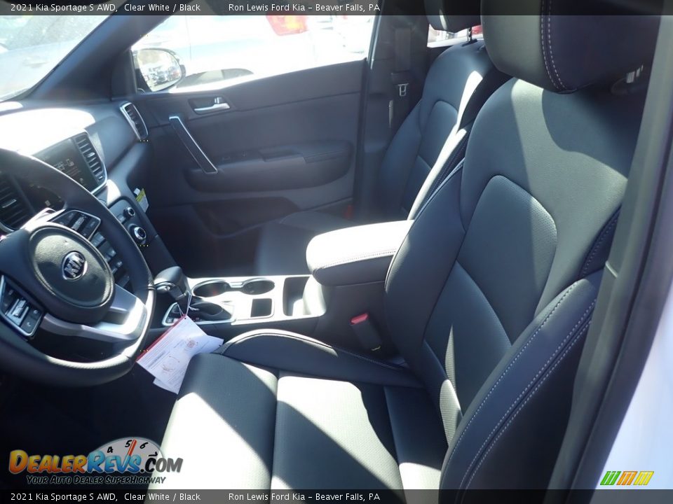 2021 Kia Sportage S AWD Clear White / Black Photo #12