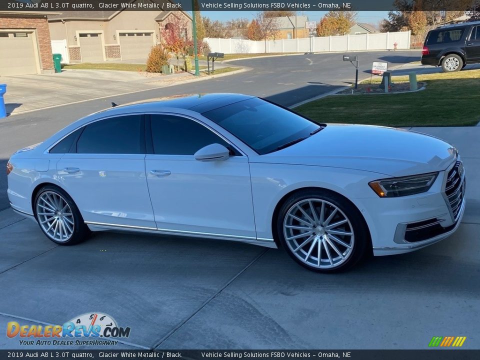 Glacier White Metallic 2019 Audi A8 L 3.0T quattro Photo #6