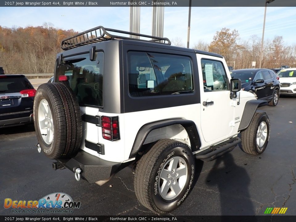 2017 Jeep Wrangler Sport 4x4 Bright White / Black Photo #12