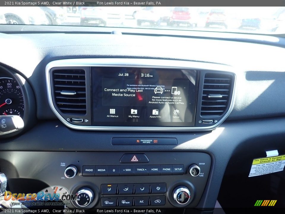 2021 Kia Sportage S AWD Clear White / Black Photo #15
